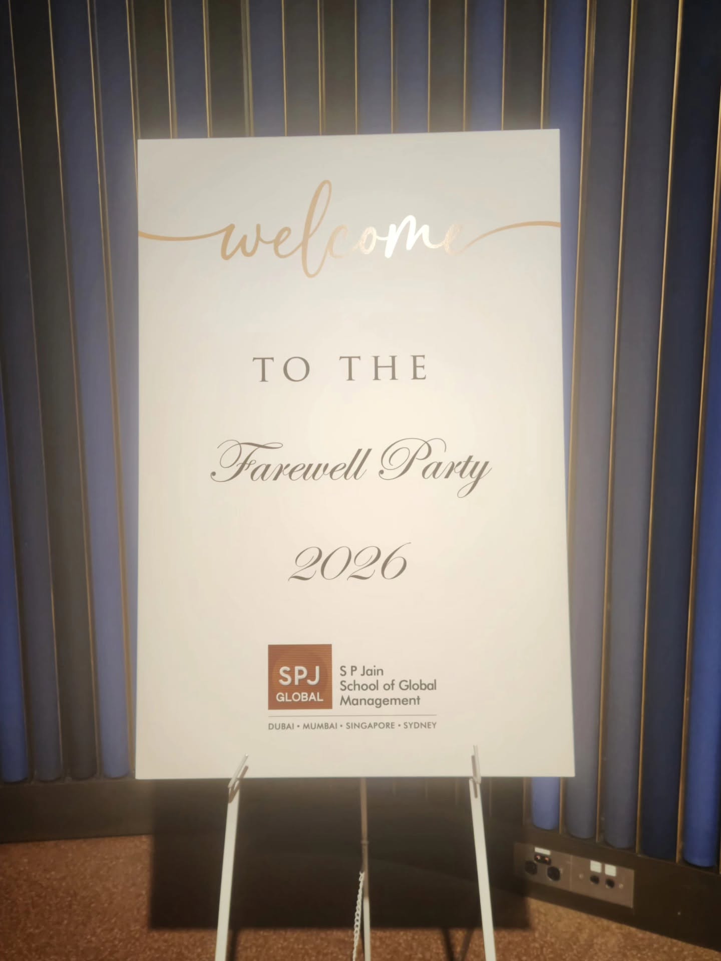 2026 Farewell Party - S P Jain School of Global Management at Opera House